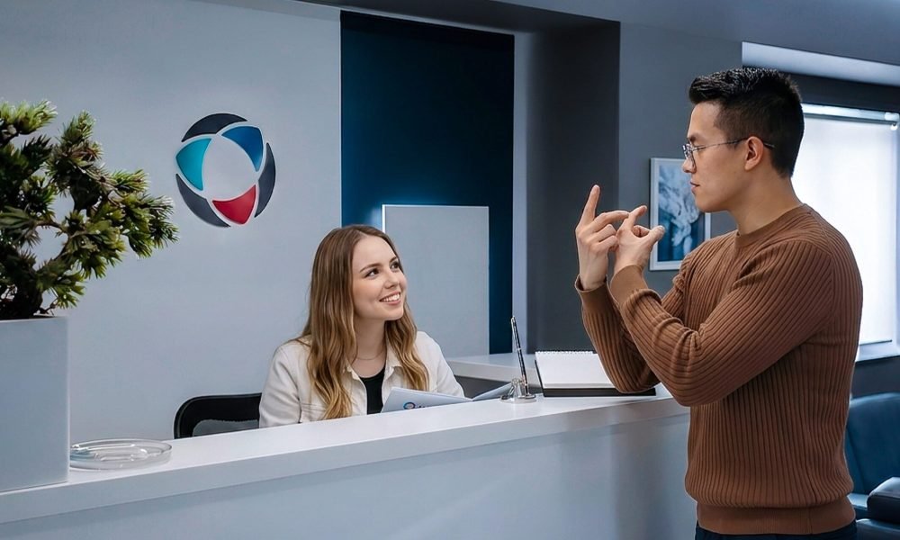 La interpretación profesional en LSC permite a las empresas ofrecer atención accesible en tiempo real